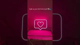 Instagram-inspired neon light