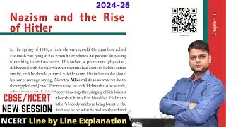 Nazism and Rise of Hitler : Class 9 History Chapter 3 | 2023-24 Session