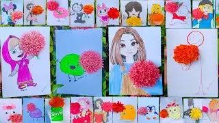 Zhenhina Artworks With Flowers🌼 #zhenhina #artwork #satisfying #artfashion