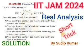 IIT JAM 2024 Mathematics Solution | IIT JAM 2024 Maths Real Analysis Solution | Q.No 25 Solution