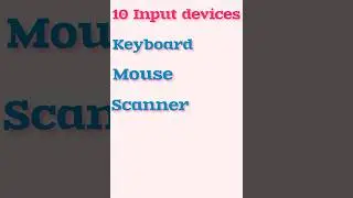 10 Input devices in computer #inputdevices #creativenotes #shorts