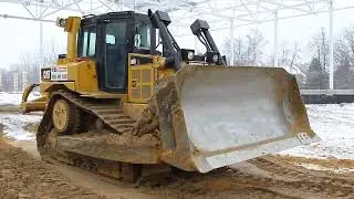 Земляные работы-компания Техоптимум.Бульдозер CAT D6R XL