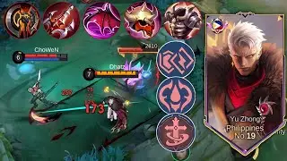 THIS BRUTAL SUSTAIN RED BUILD WILL MAKE YU ZHONG META AGAIN! (recommended emblem & item)