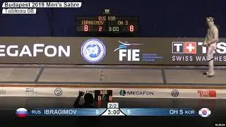 2019 160 T08 03 M S Individual Budapest HUN WC PODIUM OH KOR vs IBRAGIMOV RUS