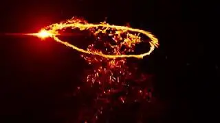 Fire Particle logo Animation Template