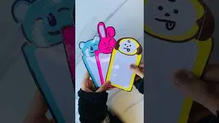 DIY Bt21 white board 💜 #btsarmy #backtoschool #diy #howtomake #homemade