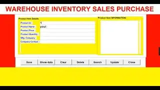 Warehouse inventory sales management system using python with database connection