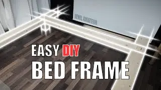DIY Bed Frame. It's strong and stable, like it should be.