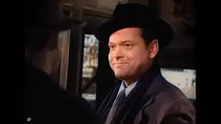 The Third Man 1949 Ferris Wheel Scene - Colorized
