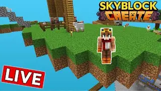 Building CUSTOM SKY Islands :: Minecraft Skyblock With The Create Mod