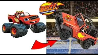 Blaze & Monster Machine Characters in Real Life 2020 Part 2| JD Cars Toys