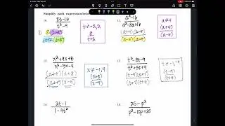 Alg2 3 1B Simplify Rational Expressions