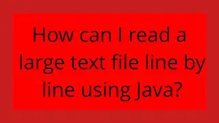 How can I read a large text file line by line using Java?