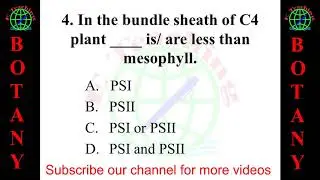 Botany Multiple Choice Questions MCQs and Answers | botany mcq | Botany Gk | Biology Gk