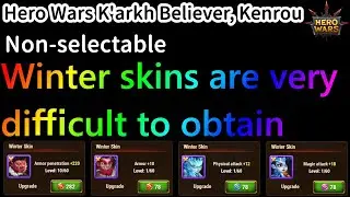 Winter skins are very difficult to obtain. Winterfest.