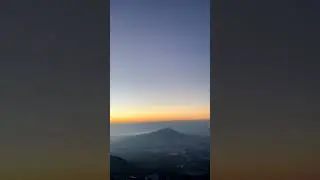 #winter #dawn #mountain #clouds