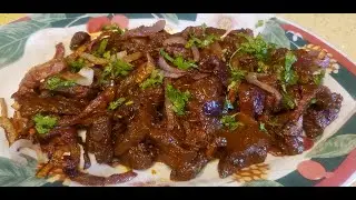 How to Fry Beef Liver with Onion Flavours