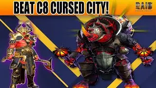 STAGE C8 (HP, SUPPORT) HARD MODE CURSED CITY! FULL WALKTHROUGH! Raid: Shadow Legends