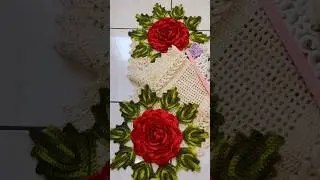🌹 Trilho de Mesa Trançado 🌹 #shorts