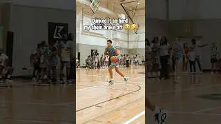 Broke my chain on this dunk 😭