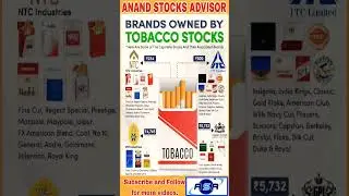 Brands Owned by Tobacco Stocks, Sector-wise Top Performing Stock #investment #tobacco #topperformers
