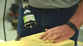 How to cut a perfect hole in wood using a hole saw by EAB