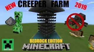 Minecraft Creeper Farm (Bedrock Edition) WORKS 1.14