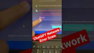 ChatGPT Network Error Scam Hogya 🤦‍♂️ #chatgpt #chatgpttutorial #networkerror