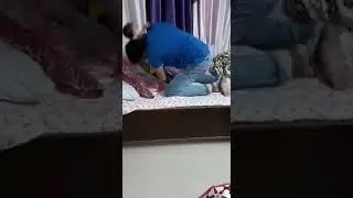 Father daughter cute wrestling 😀😀