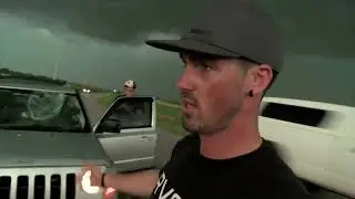 Close Call with Largest Tornado Ever Recorded - 2.6 mi /4 km Wide - El Reno, Oklahoma
