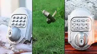 Elemake Door Locks Test-Home Deadbolt Mechanical Keyless Lock