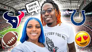 OUR FIRST FOOTBALL GAME LIVE AT NRG Stadium In HOUSTON | TEXANS VS COLTS