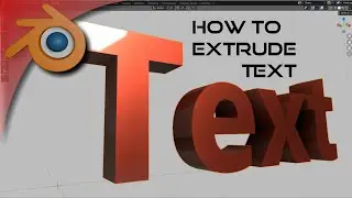 How to Extrude Text 3D in Blender Quick Blender Tutorial