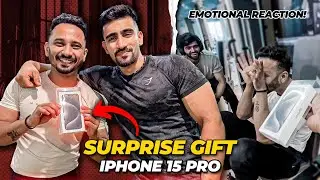 😍Gifting My friend an IPHONE 15 Pro || OUR STORY