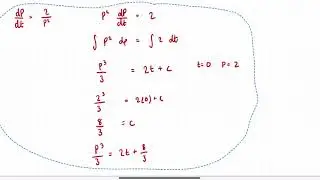 CAIE Mathematics (P3) - Forming a Differential Equation from a Problem