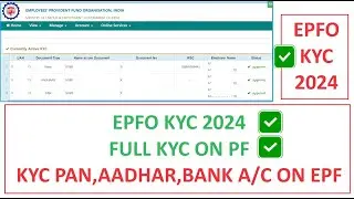 How to KYC on EPFO ( PF ) ONLINE 2024 | FULL PROCESS 