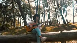 Free Stock Footages | Beautiful Girl playing Guitar