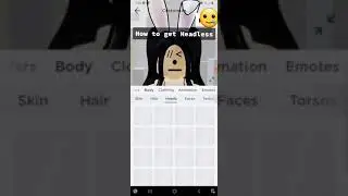 How to get Headless Head on Roblox 2021 Tutorial