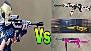 CG15 Vs ALL GUNS IN FREE FIRE || HINDI || NEW GUN DETAILS