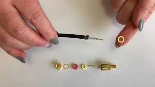 Montageanleitung-135: SMA-Reverse Kupplung, 50 Ohm, vergoldete Lötausführung, RG 58