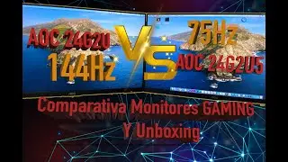 [ESPAÑOL] COMPARATIVA Monitores GAMING AOC 24G2U y AOC 24G2U5 y Unboxing