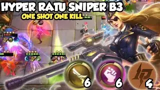 HYPER SI RATU SNIPER LESLEY B3 ONE SHOT ONE KILL | MAGIC CHESS MOBILE LEGENDS