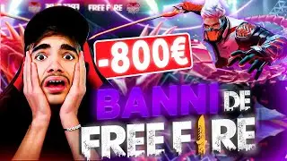 JE SUIS BANNI DE FREE FIRE !!! (J'arrête free fire ?)