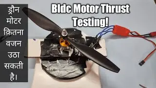 BLDC Motor Thrust Testing with different Propellers { Drone motor testing }{Bldc Motor} {GONE WRONG}