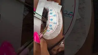 eyelash extension placement