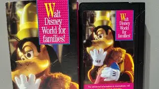 Walt Disney World for Families! VHS Vacation Planner 1996 w Delta Airlines FULL VHS