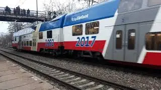 Odjesd vlaku mestský slon ze stanice praha zastávka RIP