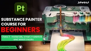 Substance 3D Painter Tutorial | 3. Materials, Smart Materials, Smart Masks