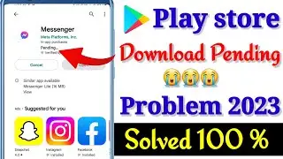 How To Fix Play Store Pending Problem | Solved Playstore Download Pending Problem 2023😭😭