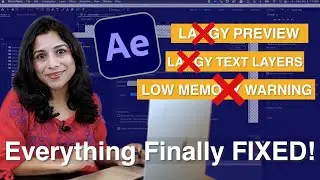 After Effects Lagging, Low RAM Warning, Text Layer Lag | Everything Finally FIXED! 